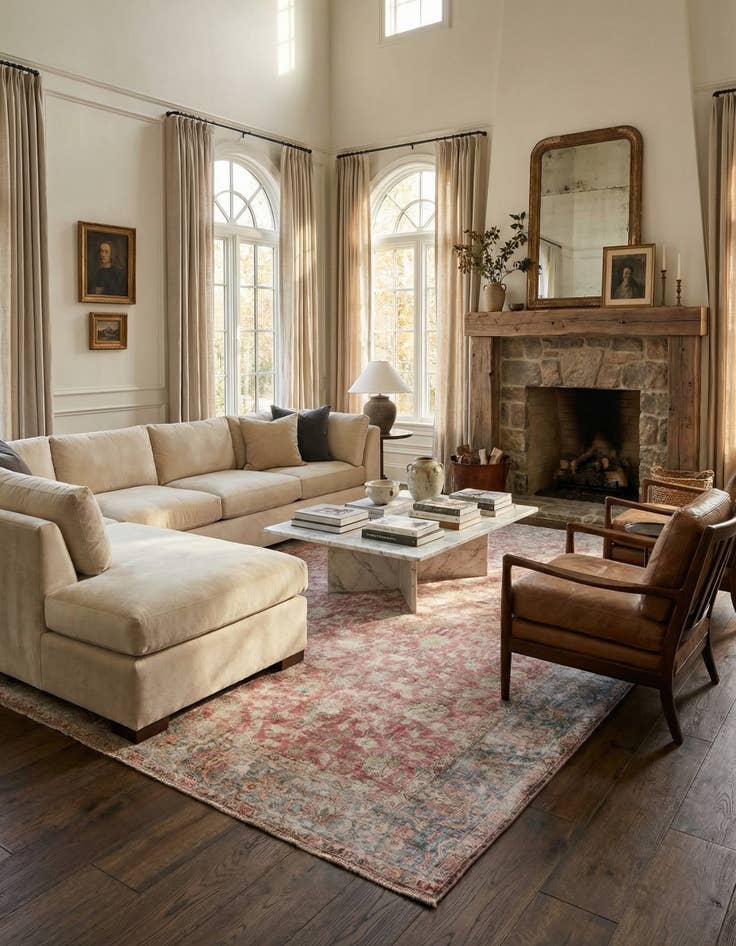 Detail image of 9' 5 x 12' 4  Hand Knotted Ultra Vintage Persian Wool Rug