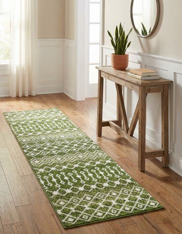 2' x 7' Moroccan Trellis Runner Rug