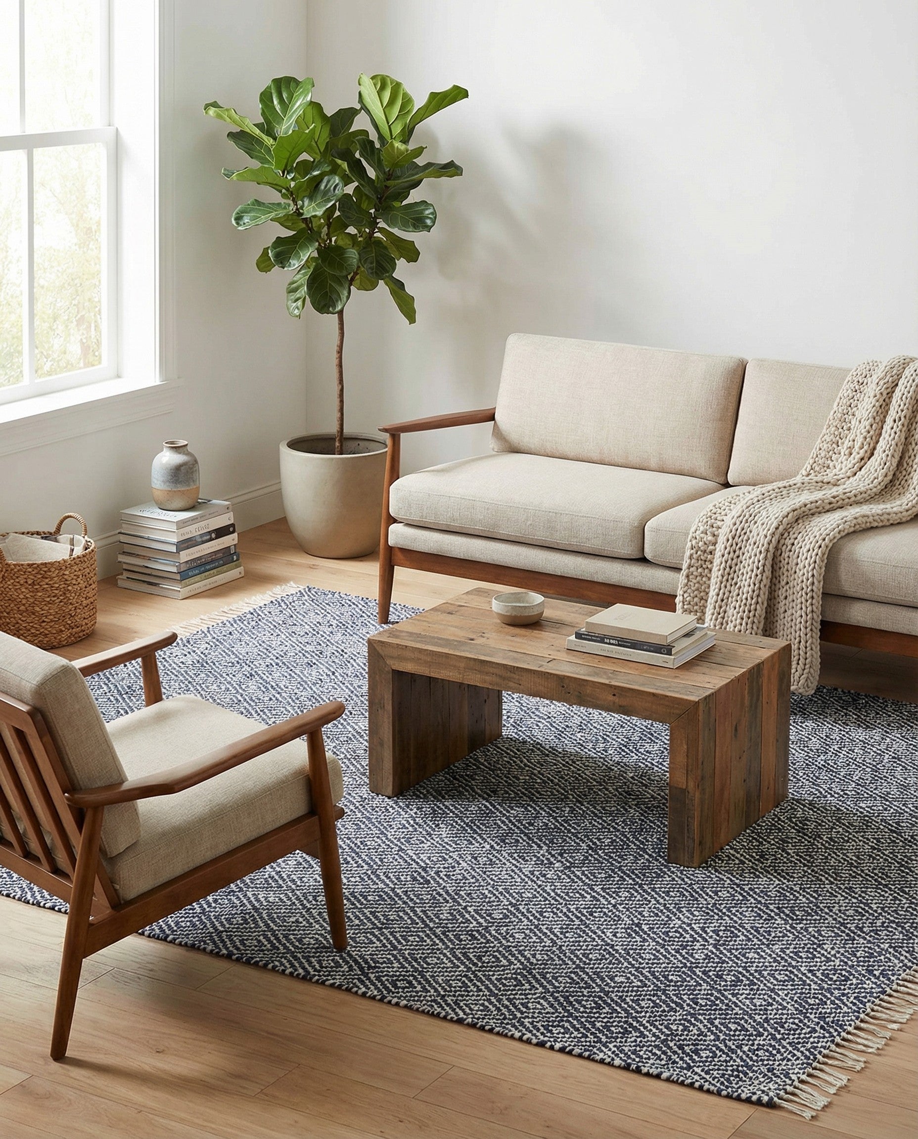  7' 10 x 10'  Hand Woven Braided Jute Rug