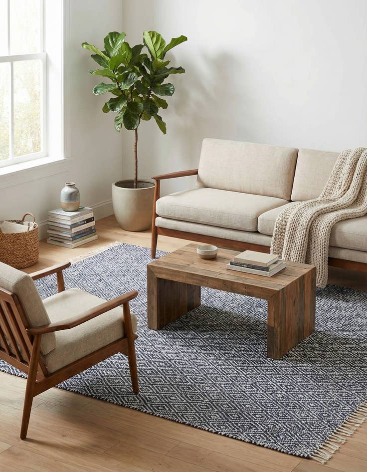 Detail image of  7' 10 x 10'  Hand Woven Braided Jute Rug