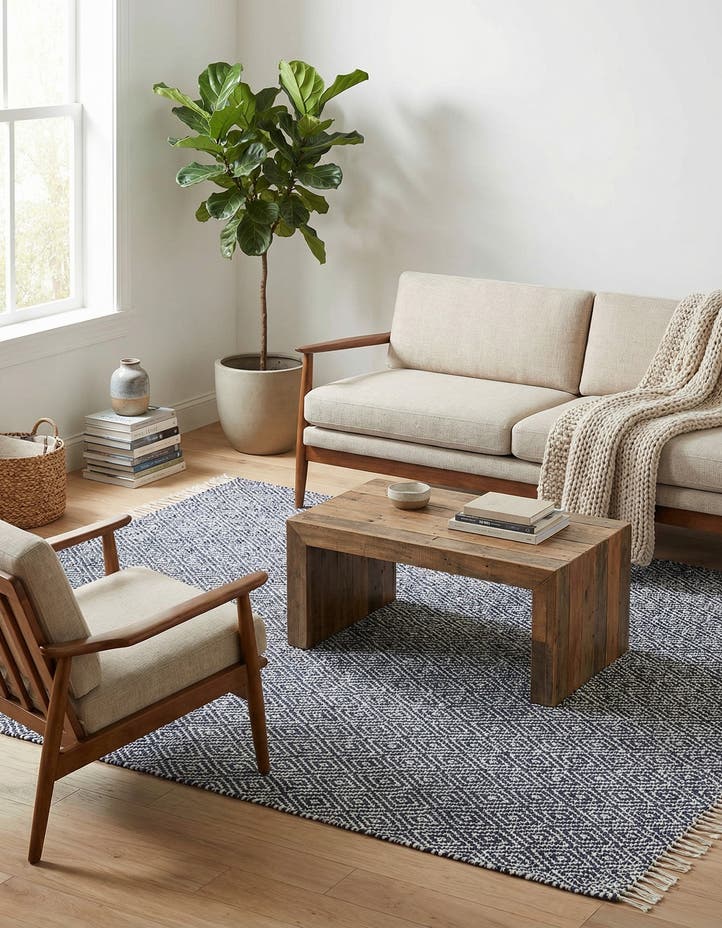 7' 10 x 10' Hand Woven Braided Jute Rug