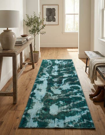 3' x 7' 8 Hand Knotted Ultra Vintage Persian Wool Runner Rug