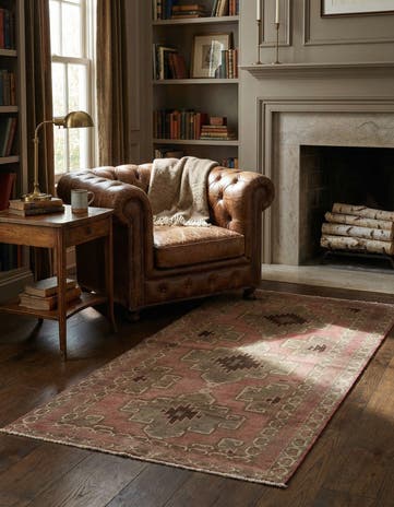 3' 5 x 6' 7 Hand Knotted Ultra Vintage Persian Wool Rug