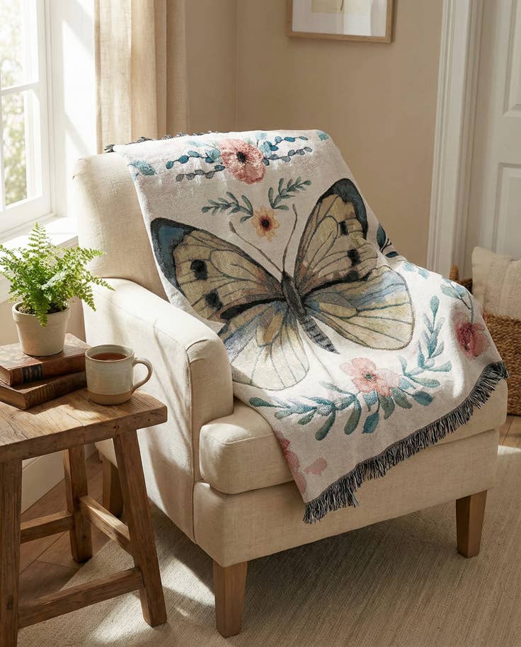 Detail image of 4' 6 x 6' Insects 3 Throw Blanket