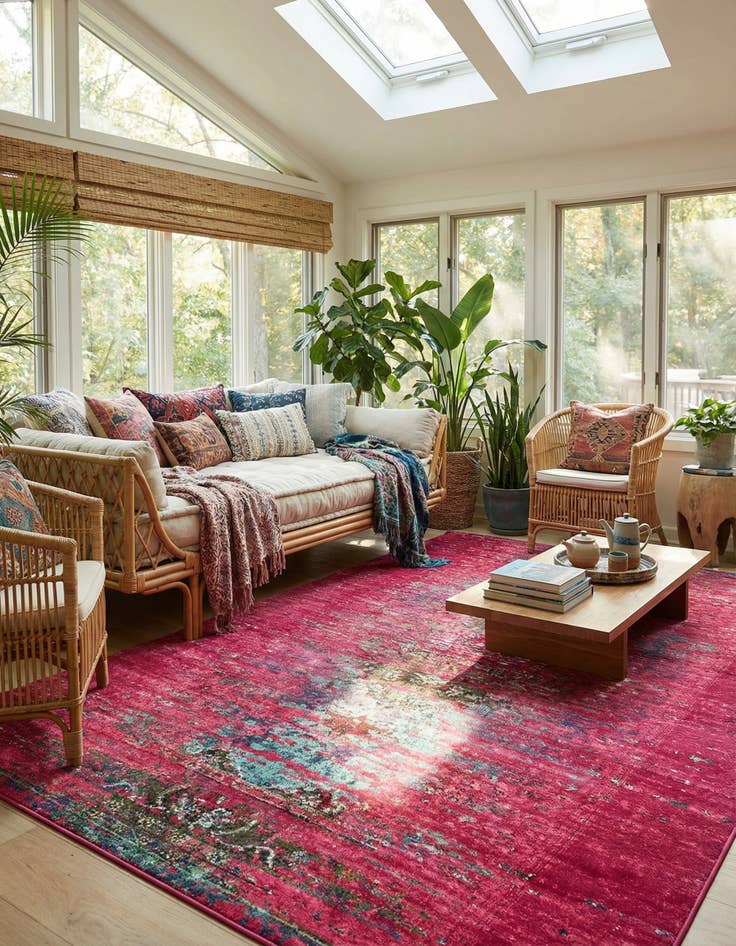 Detail image of  10' 6 x 16' 5  Washable Carnevale Rug