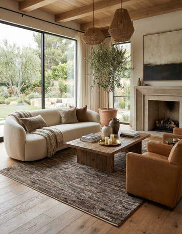 6' 4 x 9' 8 Hand Knotted Moroccan Wool Rug