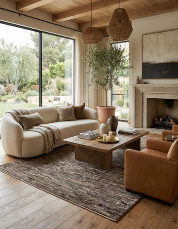 6' 4 x 9' 8 Hand Knotted Moroccan Wool Rug