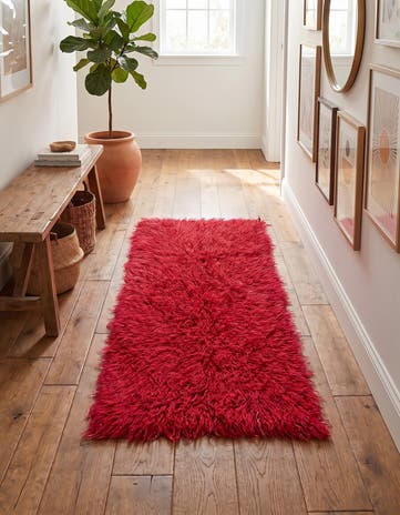 2' 3 x 4' 8 Hand Knotted Moroccan Wool Runner Rug