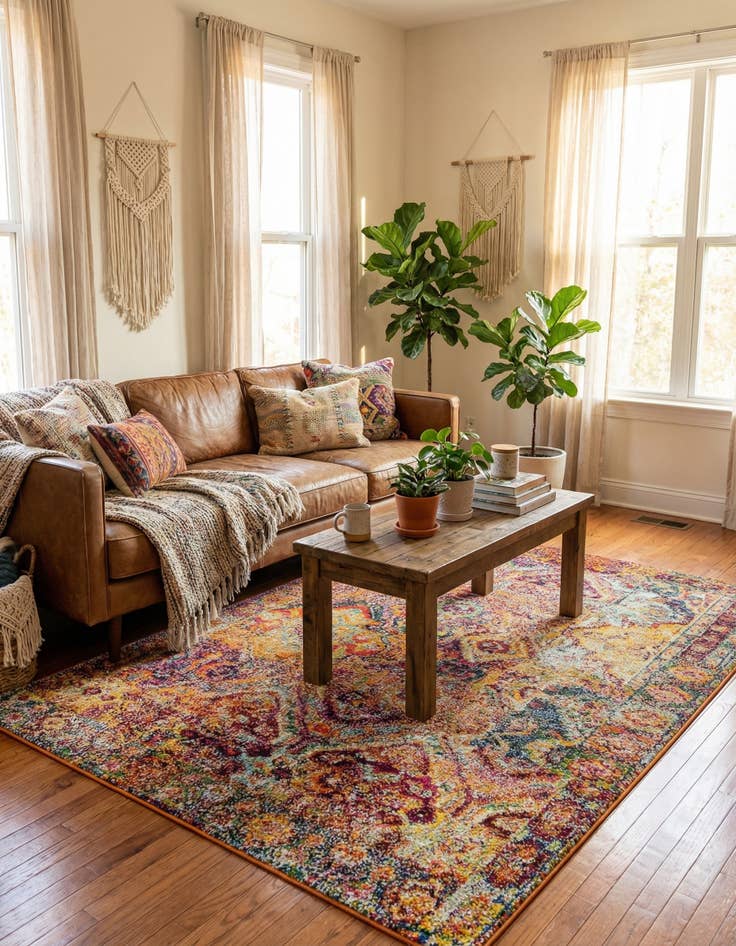 Detail image of  4' x 6'  Washable El Paso Rug