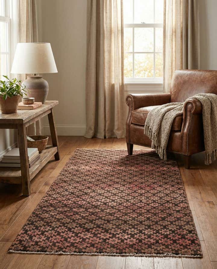 2' 7 x 5' 9 Hand Knotted Ultra Vintage Persian Wool Runner Rug