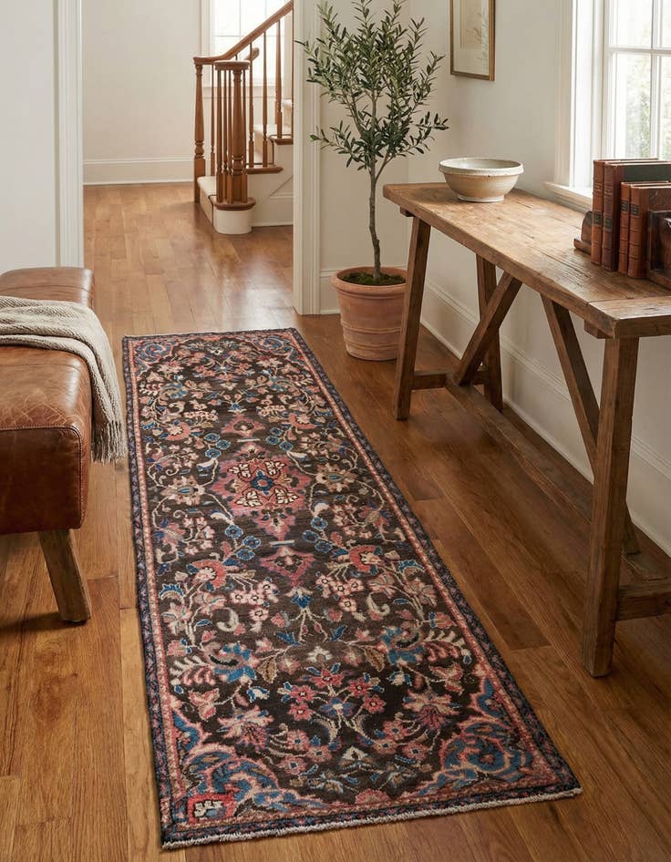 Detail image of 2' 6 x 8' 10  Hand Knotted Ultra Vintage Persian Wool Runner Rug