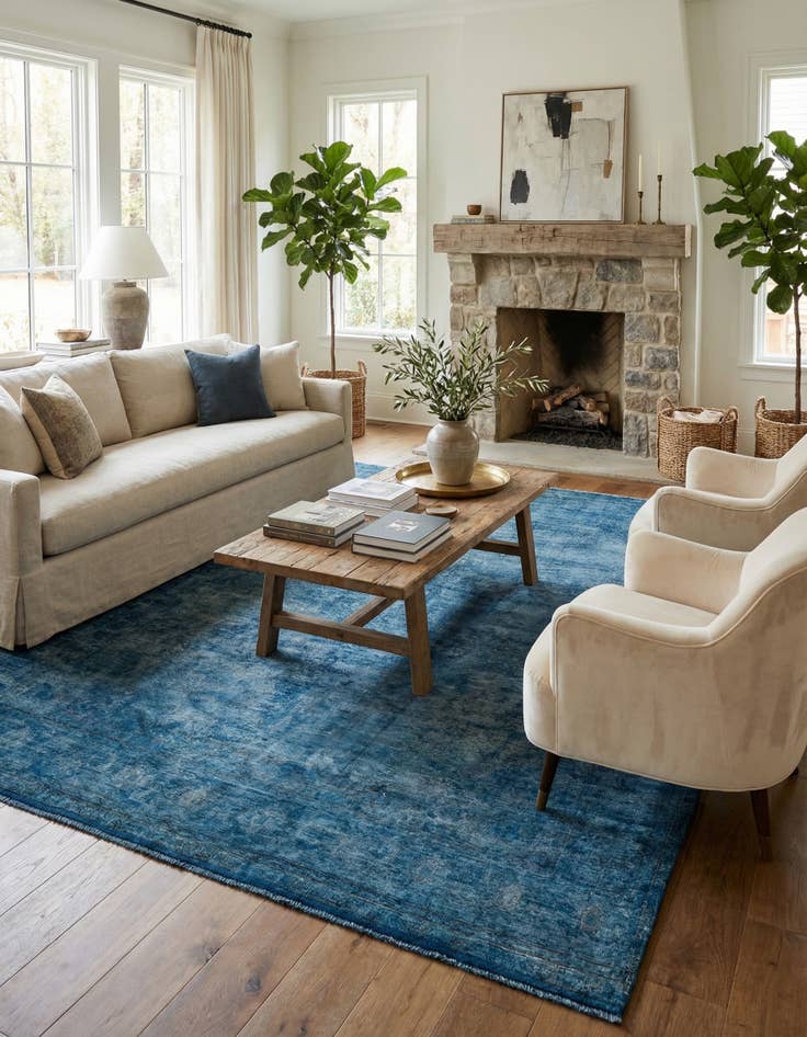 Detail image of 9' 2 x 12' 10  Hand Knotted Ultra Vintage Persian Wool Rug