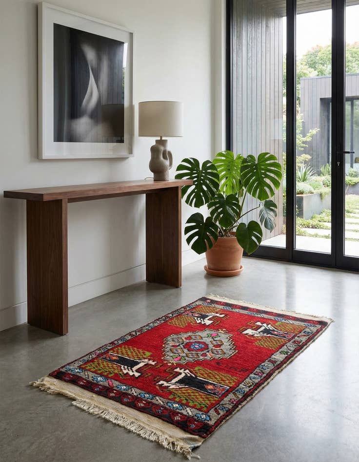 Detail image of  1' 8 x 3' 1 Yastik Rug