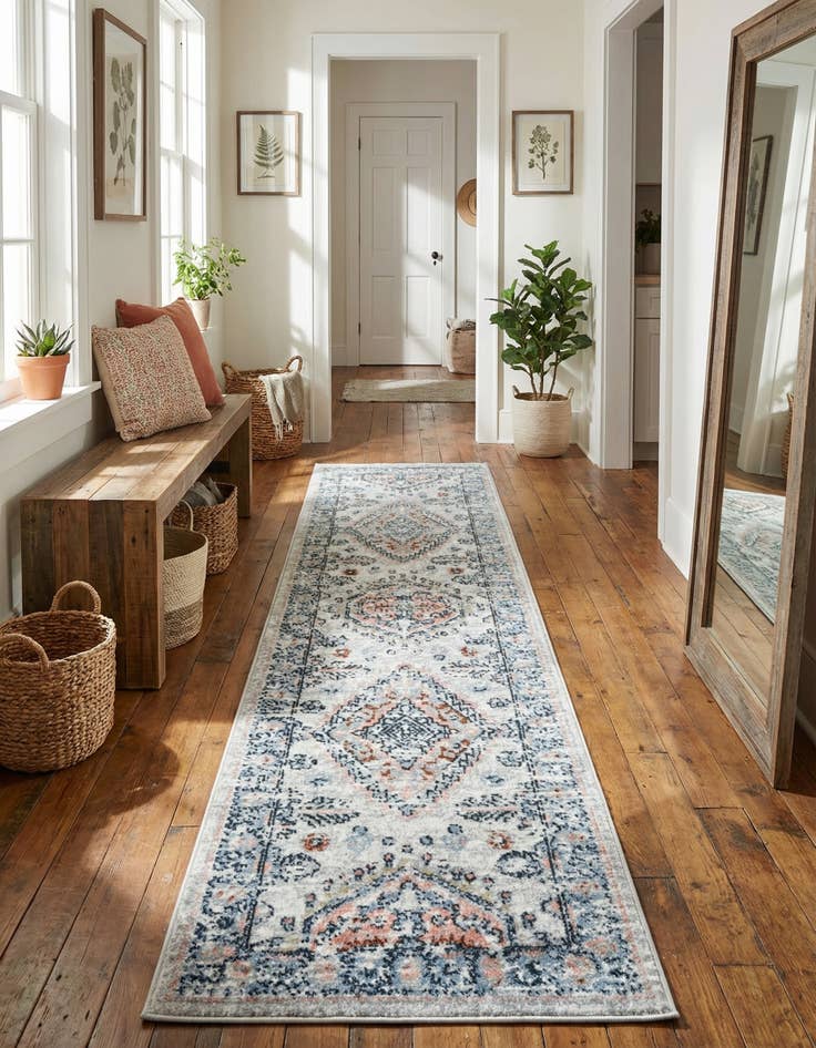 Detail image of 2' x 8' Kamala Washable Runner Rug