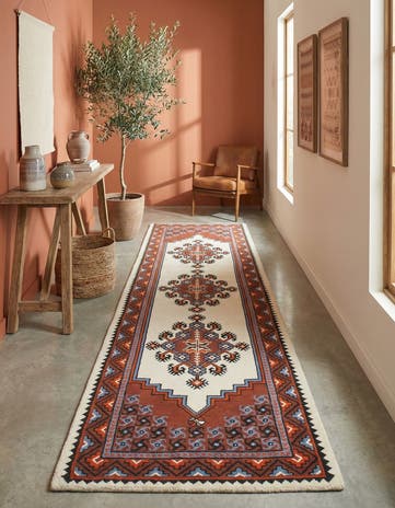 2' 9 x 10' 8 Hand Knotted Moroccan Wool Runner Rug