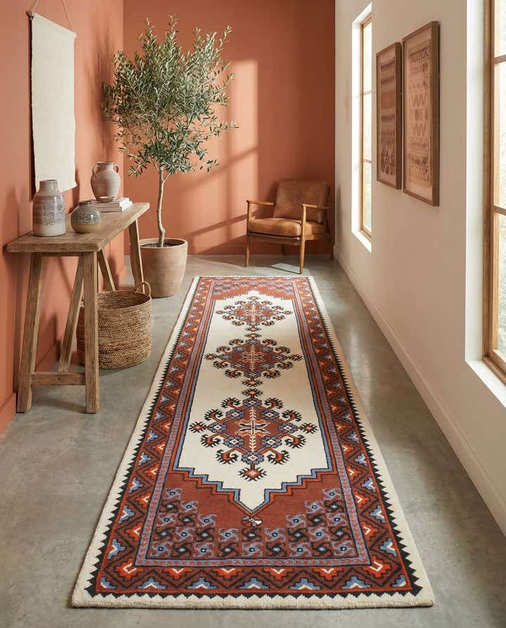 2' 9 x 10' 8 Hand Knotted Moroccan Wool Runner Rug