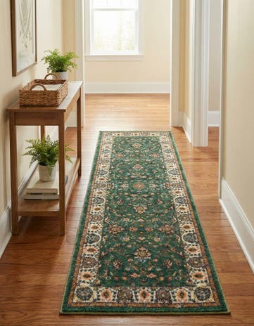 Emerald Green Medina Runner Rug