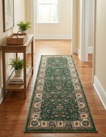 Emerald Green Medina Runner Rug