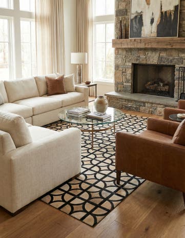 5' x 7' 10 Cowhide Rug