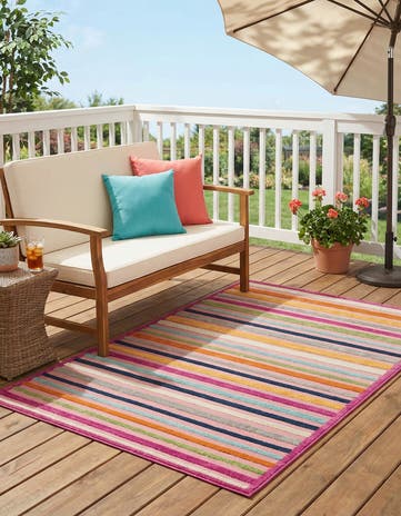 5' 3 x 8' Easy-Clean Aruba Indoor / Outdoor Rug