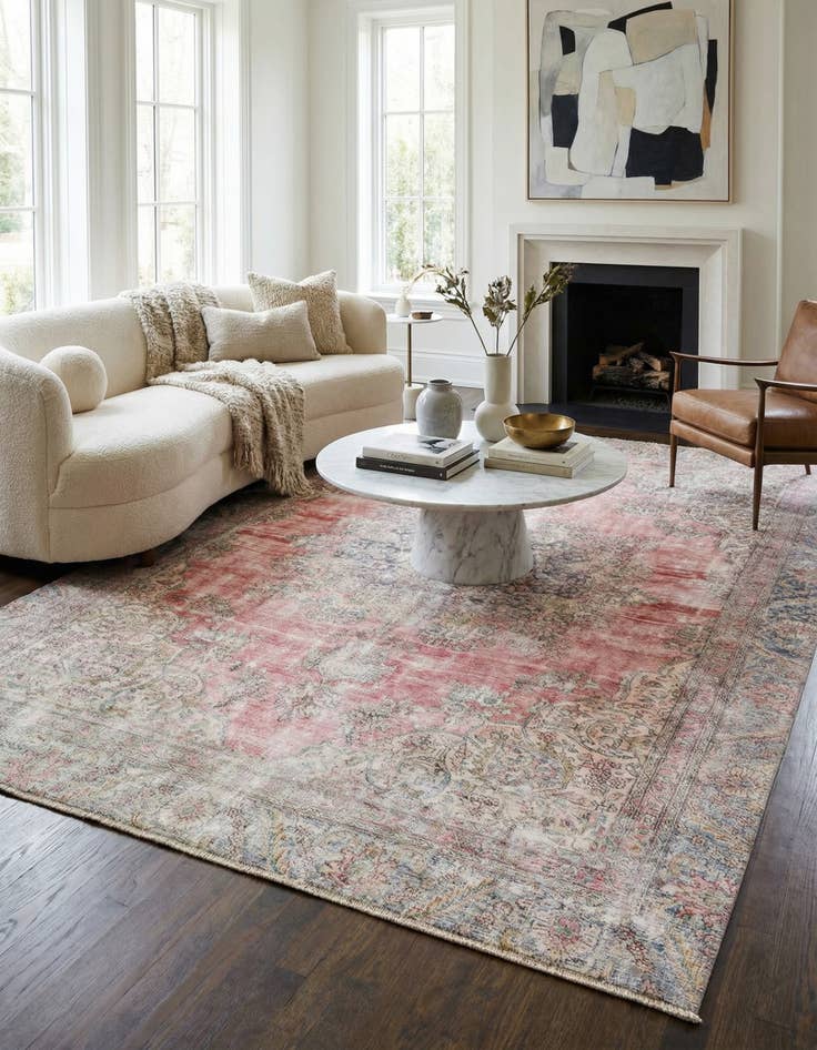 Detail image of 9' x 13' 2  Hand Knotted Ultra Vintage Persian Wool Rug