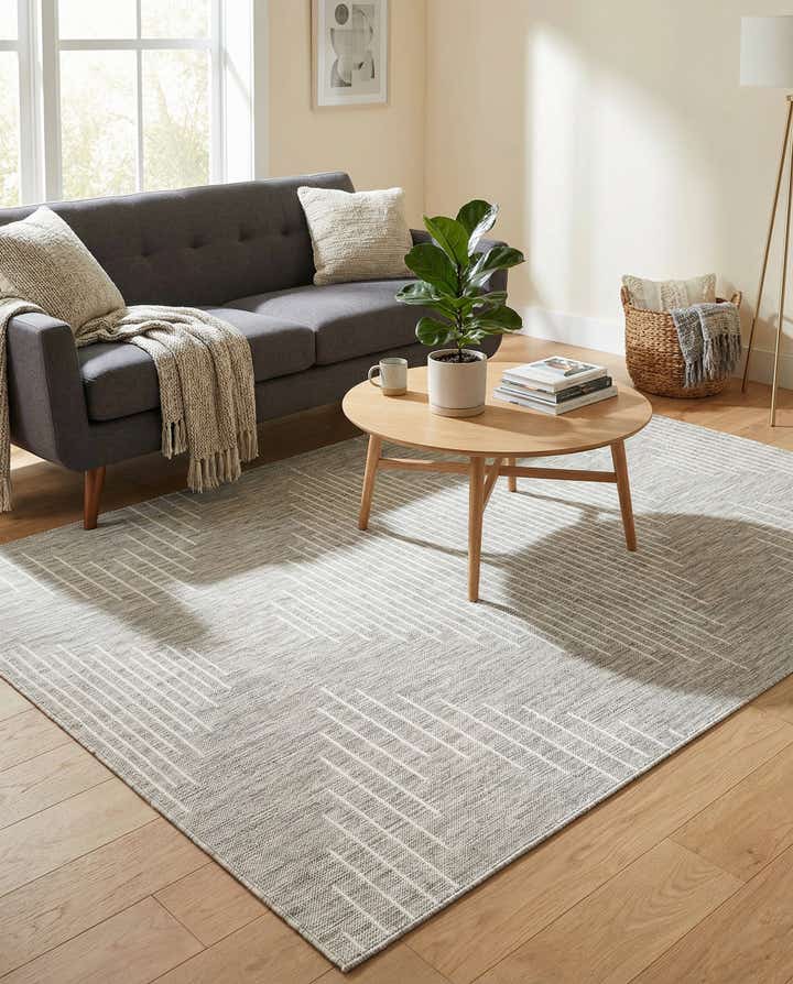 6' x 9' Easy-Clean Modern Indoor / Outdoor Rug