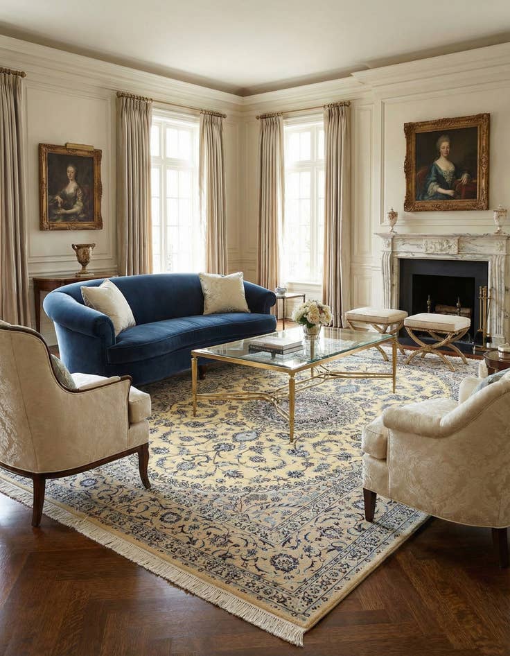 Detail image of 6' 5 x 9' 11 Nain Rug