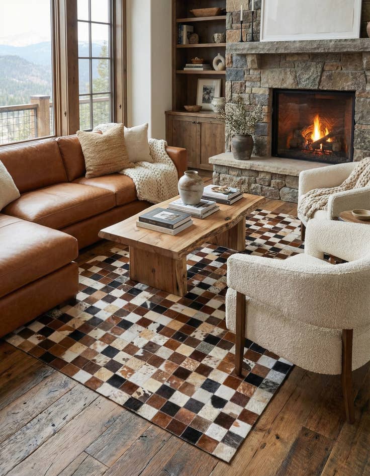 Detail image of  5' x 7' 10 Cowhide Rug