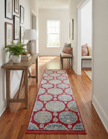 Red Paragon Runner Rug