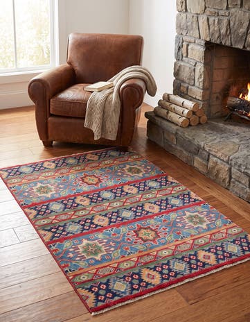 3' 3 x 5' 1 Hand Knotted Kazak Rug