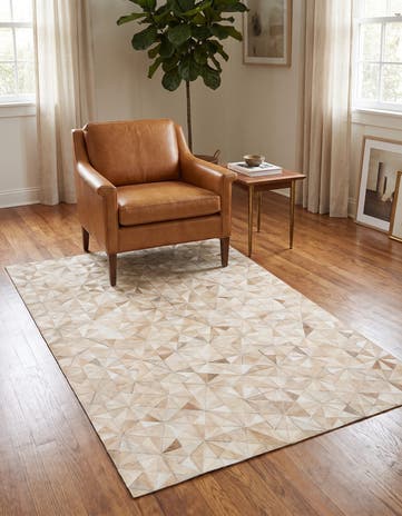 3' 11 x 6' 2 Cowhide Stocks Rug