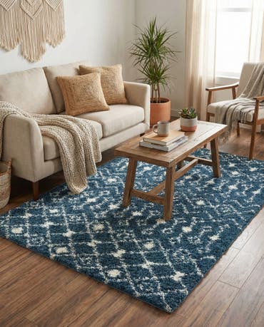  3' x 5' 3 Moroccan Trellis Shag Rug