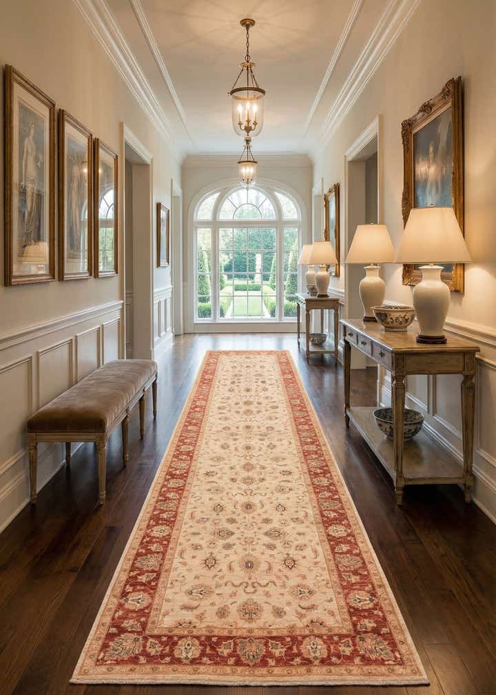 5' 6 x 19' 8 Hand Knotted Peshawar Ziegler Runner Rug