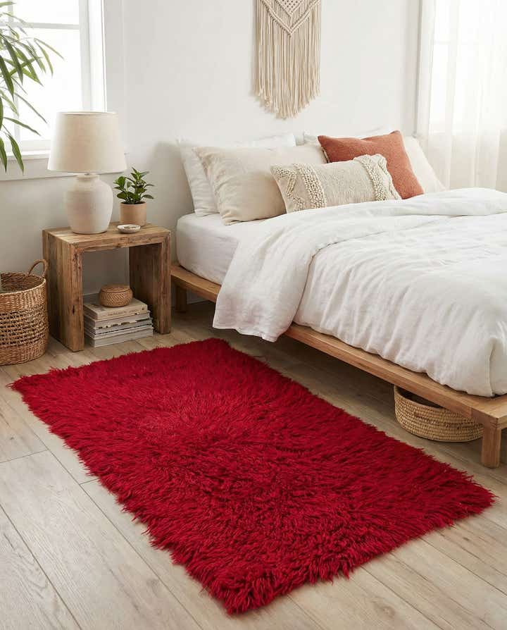 2' 4 x 4' 7 Hand Knotted Moroccan Wool Runner Rug