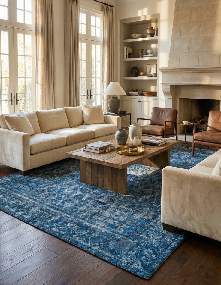 Detail image of 7' 8 x 11' 3 Hand Knotted Ultra Vintage Persian Wool Rug