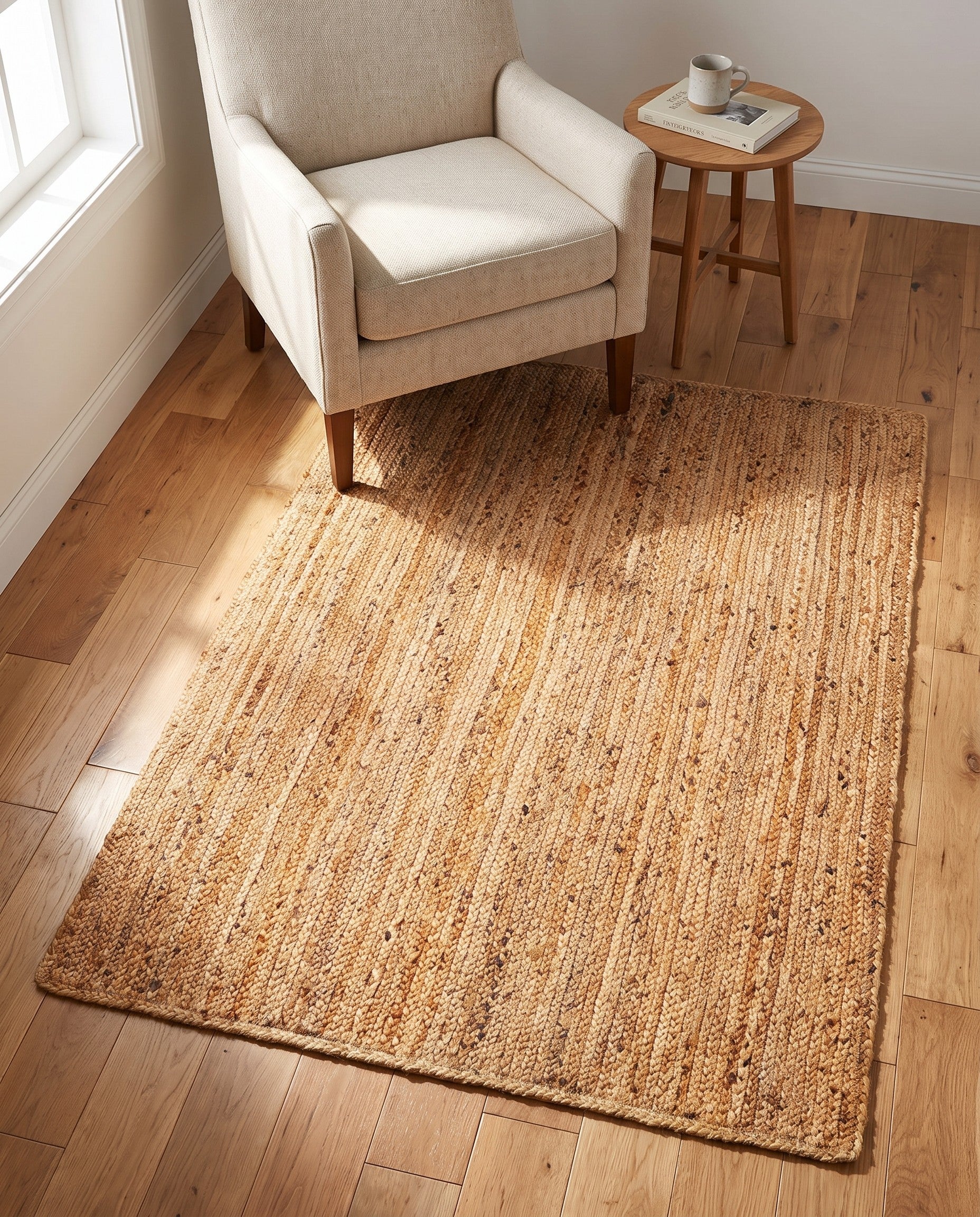 4' 1 x 6' 1 Handmade Braided Jute Luxe Rug