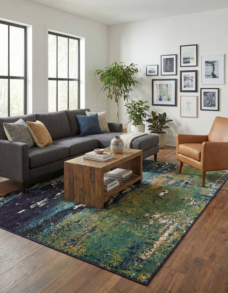 Detail image of 7' x 10'  Washable Casablanca Rug