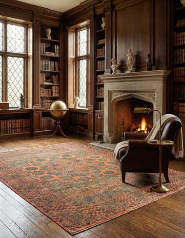 6' 11 x 9' 5 Mamluk Wool Rug