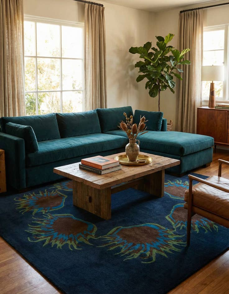 Detail image of 7' 5 x 7' 7 Luna Square Rug