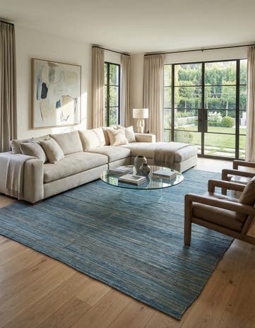 9' 2 x 9' 7 Hand Woven Kilim Modern Wool Square Rug