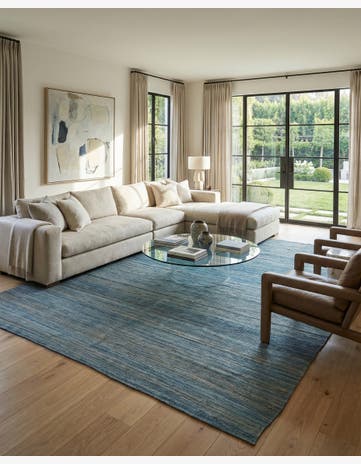 9' 2 x 9' 7 Hand Woven Kilim Modern Wool Square Rug