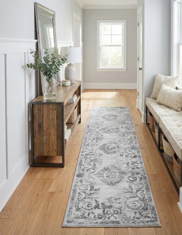 Gray Finsbury Runner Rug