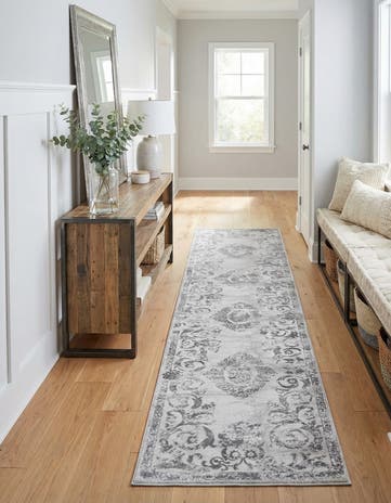 Gray Finsbury Runner Rug