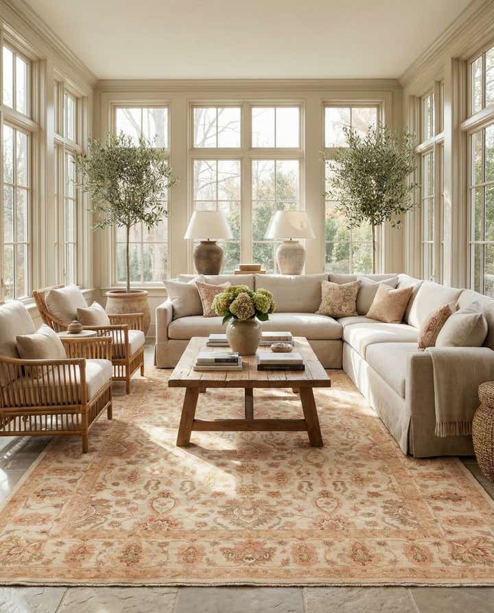 11' 5 x 14' 10 Hand Knotted Peshawar Ziegler Rug