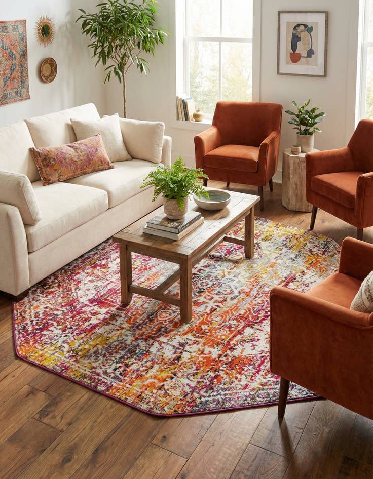 Detail image of 7' 10 x 7' 10 Arlington Octagon Rug