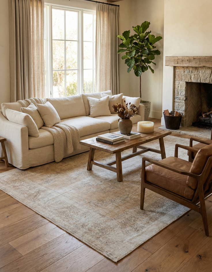 Detail image of 8' 1 x 12' 1  Hand Knotted Ultra Vintage Persian Wool Rug