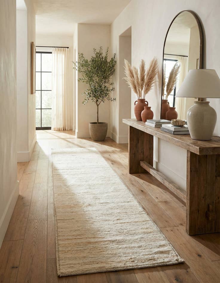 Detail image of 3' 1 x 12' 4  Hand Knotted Moroccan Wool Runner Rug