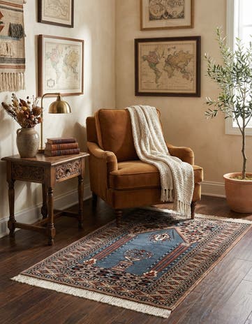2' 8 x 4' Hand Knotted Bokhara Oriental Wool Rug