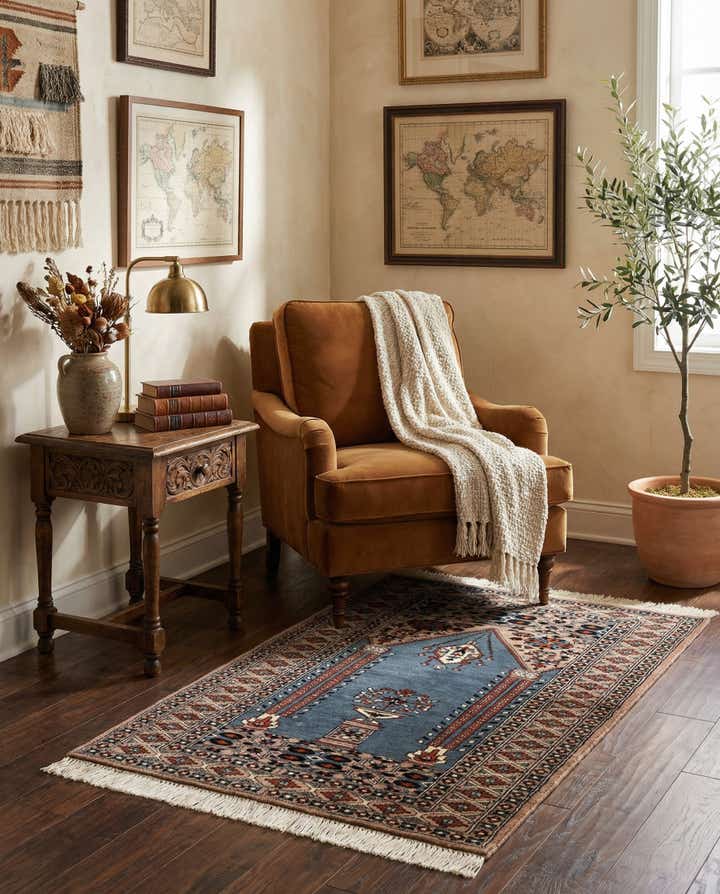 2' 8 x 4' Hand Knotted Bokhara Oriental Wool Rug