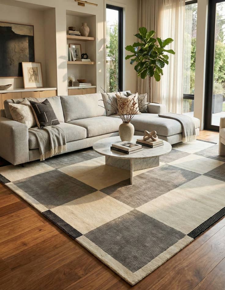 Detail image of 8' 2 x 11' 4  Hand Knotted Darya Wool Rug